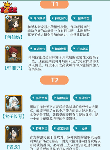 神仙道3仙族角色哪个厉害,仙族角色排行榜